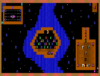 Thumbnail for a map of Level 12 for the PC game Caverns Of Kroz.