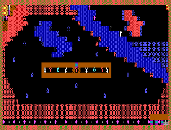 Thumbnail for a map of Level 25 for the PC game Caverns Of Kroz.