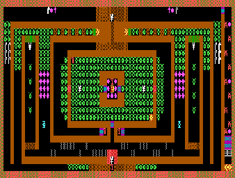 Thumbnail for a map of Level 37 for the PC game Caverns Of Kroz.