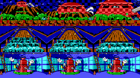 Thumbnail for a map of Nimnul's Castle for the PC game Chip 'N Dale: Rescue Rangers - The Adventure In Nimnul's Castle.