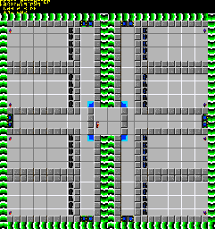 Thumbnail for a map of 012: FORCE PERIMETER for the PC game Chip's Challenge 2.
