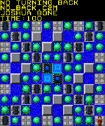 Thumbnail for a map of 018: NO TURNING BACK for the PC game Chip's Challenge 2.