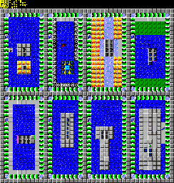 Thumbnail for a map of 021: EIGHT WAYS for the PC game Chip's Challenge 2.