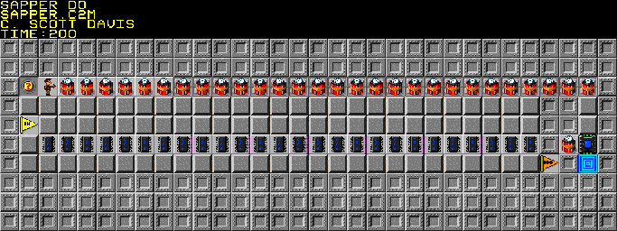 Thumbnail for a map of 028: SAPPER DO for the PC game Chip's Challenge 2.