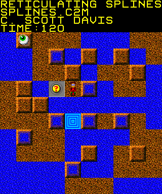 Thumbnail for a map of 043: RETICULATING SPLINES for the PC game Chip's Challenge 2.
