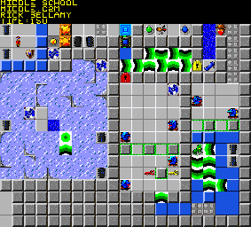 Thumbnail for a map of 045: MIDDLE SCHOOL for the PC game Chip's Challenge 2.