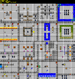 Thumbnail for a map of 050: LESSON 5 for the PC game Chip's Challenge 2.