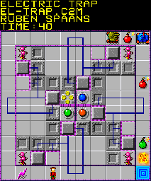 Thumbnail for a map of 066: ELECTRIC TRAP for the PC game Chip's Challenge 2.