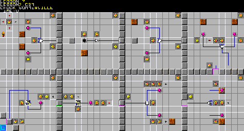 Thumbnail for a map of 071: LESSON 7 for the PC game Chip's Challenge 2.