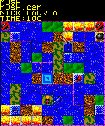 Thumbnail for a map of 074: MUSH for the PC game Chip's Challenge 2.