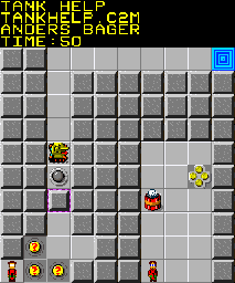 Thumbnail for a map of 086: TANK HELP for the PC game Chip's Challenge 2.