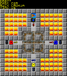 Thumbnail for a map of 096: EASY? for the PC game Chip's Challenge 2.