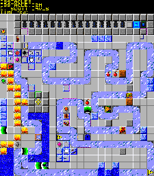 Thumbnail for a map of 102: OBSTACLES for the PC game Chip's Challenge 2.