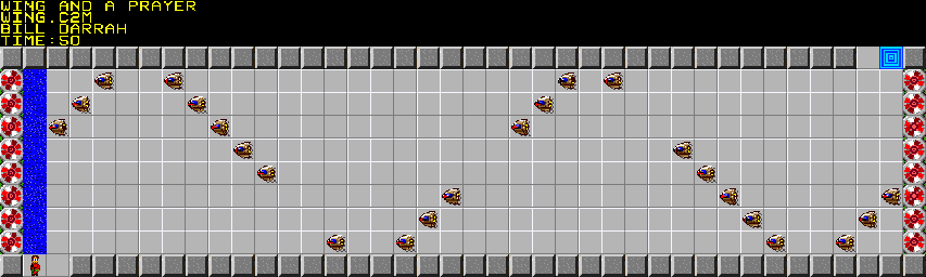 Thumbnail for a map of 107: WING AND A PRAYER for the PC game Chip's Challenge 2.