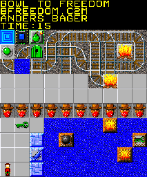 Thumbnail for a map of 112: BOWL TO FREEDOM for the PC game Chip's Challenge 2.