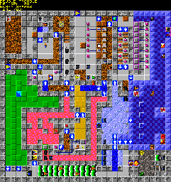 Thumbnail for a map of 115: DOUBLE TROUBLE for the PC game Chip's Challenge 2.