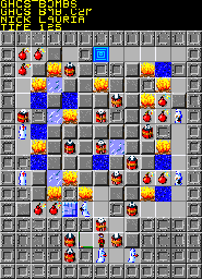 Thumbnail for a map of 116: GHOSTBOMBS for the PC game Chip's Challenge 2.