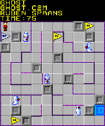 Thumbnail for a map of 119: GHOST for the PC game Chip's Challenge 2.