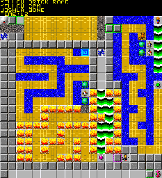 Thumbnail for a map of 124: YELLOW BRICK ROAD for the PC game Chip's Challenge 2.