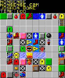 Thumbnail for a map of 130: NONSENSE for the PC game Chip's Challenge 2.