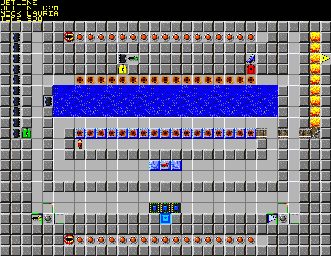 Thumbnail for a map of 131: JETLINE for the PC game Chip's Challenge 2.