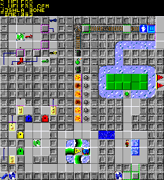 Thumbnail for a map of 135: CLUELESS for the PC game Chip's Challenge 2.