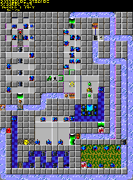 Thumbnail for a map of 146: BARRICADE BRIGADE for the PC game Chip's Challenge 2.