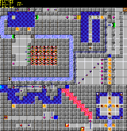 Thumbnail for a map of 147: FACTORY for the PC game Chip's Challenge 2.