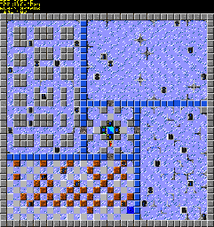 Thumbnail for a map of 162: ICE CASTLE for the PC game Chip's Challenge 2.