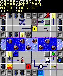 Thumbnail for a map of 164: CROSS-CIRCUIT for the PC game Chip's Challenge 2.