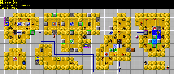 Thumbnail for a map of 168: PHASE FOUR for the PC game Chip's Challenge 2.