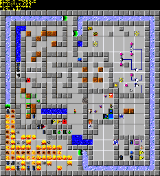 Thumbnail for a map of 174: BLOCKY TROUBLE for the PC game Chip's Challenge 2.