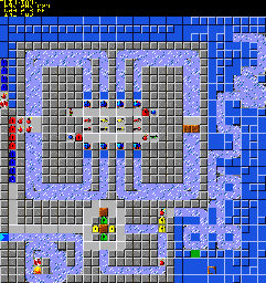 Thumbnail for a map of 175: THINKTANK for the PC game Chip's Challenge 2.
