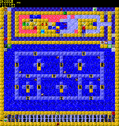 Thumbnail for a map of 185: SLAMBAM for the PC game Chip's Challenge 2.