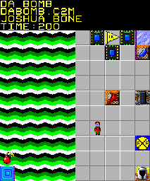 Thumbnail for a map of 186: DA BOMB for the PC game Chip's Challenge 2.