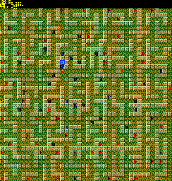 Thumbnail for a map of 196: SWAMP for the PC game Chip's Challenge 2.