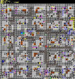 Thumbnail for a map of 200: CRAZY II for the PC game Chip's Challenge 2.