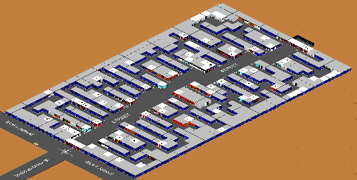 Thumbnail for a map of Budayeen (Southwest) for the PC game Circuit's Edge.