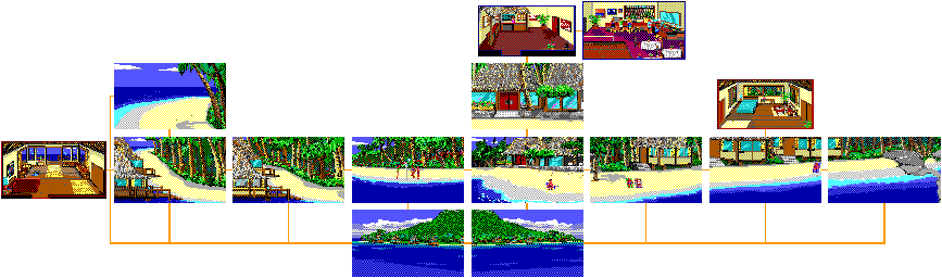 Thumbnail for a map of Tahiti for the PC game Code Name: Iceman.