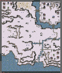 Thumbnail for a map of Aftermath - Soviet SCU41EA - Test Drive for the PC game Command & Conquer: Red Alert.