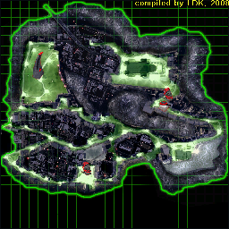 Thumbnail for a map of Mission 08: Obelisk Of Oppression (In-Game Map) for the PC game Command & Conquer: Renegade.