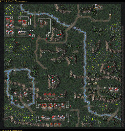 Thumbnail for a map of GDI SCG15EC - Temple Strike for the PC game Command & Conquer: Tiberian Dawn.