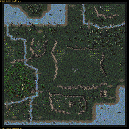 Thumbnail for a map of Jurassic SCJ04EA - Strange Behaviour for the PC game Command & Conquer: Tiberian Dawn.