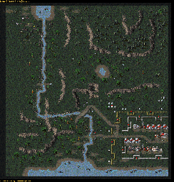 Thumbnail for a map of Jurassic SCJ05EA - Strange Behaviour for the PC game Command & Conquer: Tiberian Dawn.