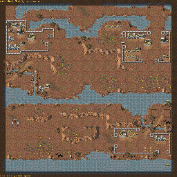 Thumbnail for a map of Nod SCB13EA - Cradle of My Temple for the PC game Command & Conquer: Tiberian Dawn.