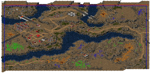 Thumbnail for a map of GDI9B - Destroy Chemical Supply Station for the PC game Command & Conquer: Tiberian Sun.