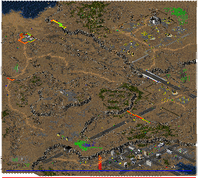 Thumbnail for a map of NOD7A - Destroy The Research Facility for the PC game Command & Conquer: Tiberian Sun.