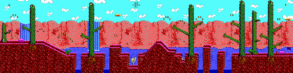Thumbnail for a map of Level 01 for the PC game Commander Keen In "Aliens Ate My Baby Sitter!".