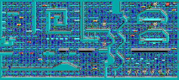 Thumbnail for a map of Level 08 for the PC game Commander Keen In "Aliens Ate My Baby Sitter!".