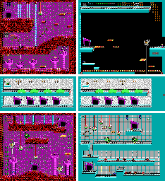Thumbnail for a map of Level 15 for the PC game Commander Keen In "Aliens Ate My Baby Sitter!".